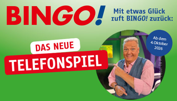Das neue BINGO!-Telefonspiel