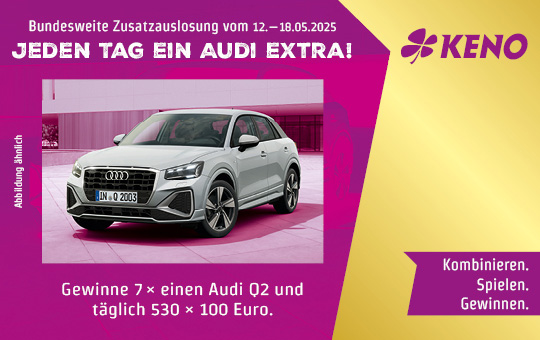 KENO-Zusatzauslosung vom 12. bis 18. Mai 2025