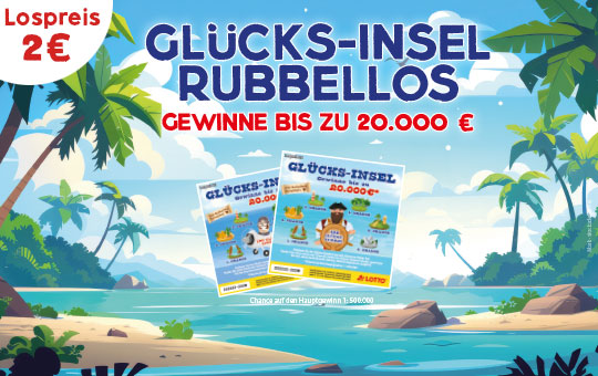 Rubbellos Glücks-Insel