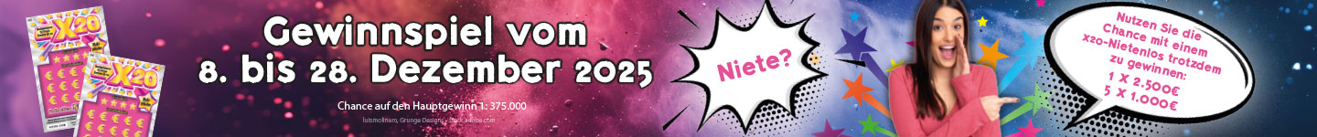 X20-Nietenlos Gewinnspiel