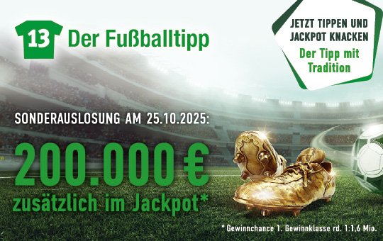 13 Der Fußballtipp Sonderauslosung